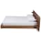 Baxton Studio Elina Modern and Contemporary Walnut Brown Finished Wood King Size Platform Storage Bed with Shelves 183-11055-Zoro - alternate 6